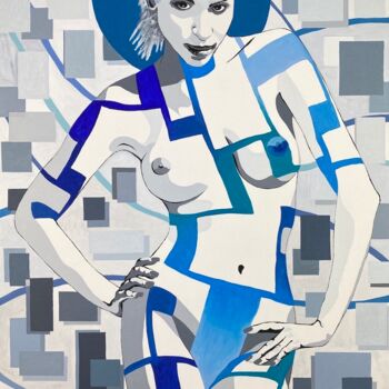 Peinture intitulée "Révélation 7 : CART…" par Chris-Alys, Œuvre d'art originale, Huile Monté sur Châssis en bois
