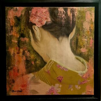 绘画 标题为“In a blooming garden” 由Chris Loriot, 原创艺术品, 油