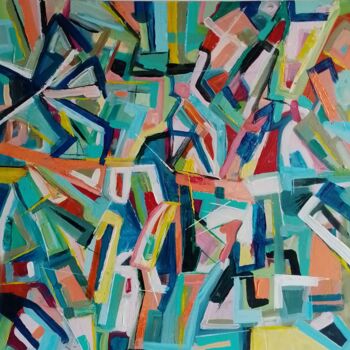 Painting titled "Wishing and Hoping" by Jan O'Sullivan, Original Artwork, Acrylic Mounted on Wood Stretcher frame