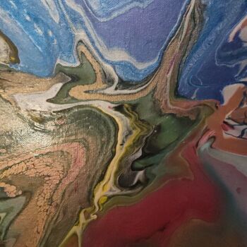 Pintura titulada "Lava rocks" por Deneen Campbell, Obra de arte original, Acrílico