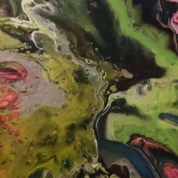 Pintura titulada "Slime" por Deneen Campbell, Obra de arte original, Acrílico
