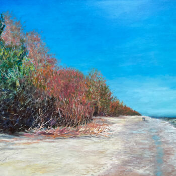 Malerei mit dem Titel "Spring in the Dunes" von Albert Safiullin, Original-Kunstwerk, Öl