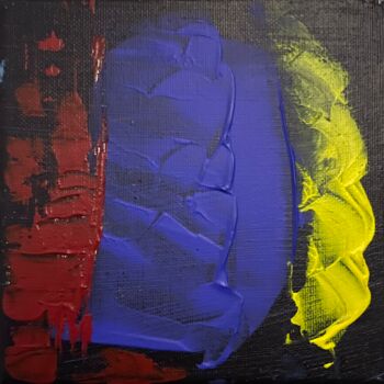 Schilderij getiteld "Primes" door Els Devrieze, Origineel Kunstwerk, Acryl