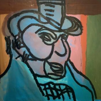 Painting titled "Mr Goya" by Paris Sergiou, Original Artwork, Oil