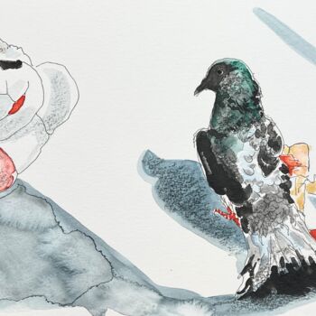 绘画 标题为“The Story of Fig, 2…” 由Elodie M. Richard, 原创艺术品, 水彩