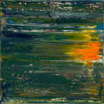 Malerei mit dem Titel "No. 1380_Untitled" von Guido Lötscher, Original-Kunstwerk, Öl Auf Keilrahmen aus Holz montiert