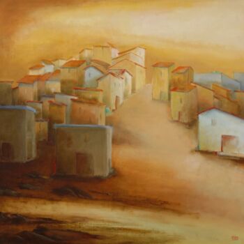 Pintura titulada "Ressenti 41 _ Lumiè…" por André Robert Deschamps, Obra de arte original, Oleo