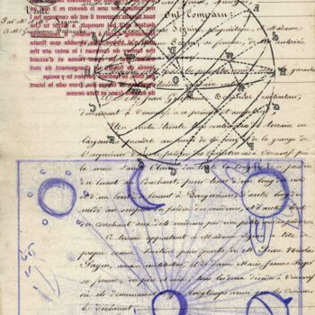 Printmaking titled "Cosmographie #06" by Xavier Debeerst, Original Artwork, Monotype