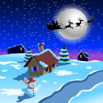 Digital Arts titled "Merry Christmas - S…" by Shamim Shaikh, Original Artwork, 2D Digital Work