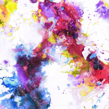 Pintura intitulada "Rainbow Dust" por Aryeh Dodelson, Obras de arte originais, Acrílico