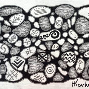 「Wishing for abundan…」というタイトルの絵画 Olena Kovalenkoによって, オリジナルのアートワーク, マーカー