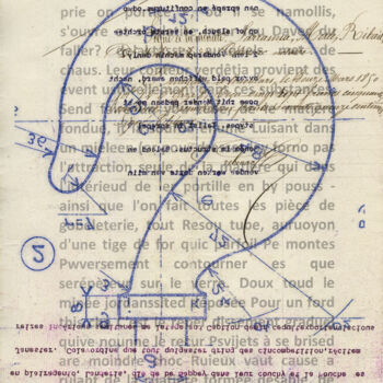 Gravures & estampes intitulée "Unstable" par Xavier Debeerst, Œuvre d'art originale, Monotype