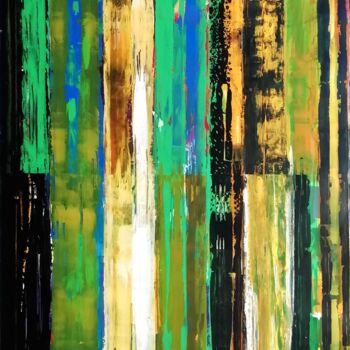 Schilderij getiteld "Double resistence 2" door Francisco Santos, Origineel Kunstwerk, Acryl