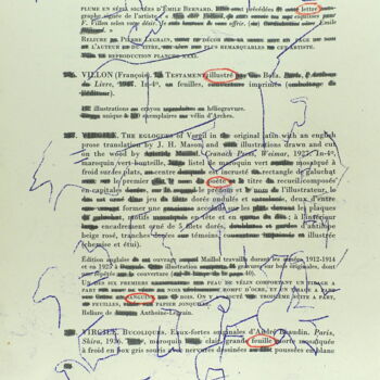 Gravures & estampes intitulée "Bibliothèque d'un a…" par Xavier Debeerst, Œuvre d'art originale, Monotype