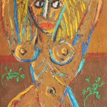 绘画 标题为“Retrato de May desn…” 由Albert Cruells, 原创艺术品, 丙烯