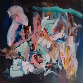 Peinture intitulée "Pimlico" par Jan O'Sullivan, Œuvre d'art originale, Acrylique Monté sur Châssis en bois