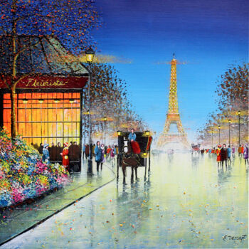 "Une balade en calèc…" başlıklı Tablo Elika Dessapt tarafından, Orijinal sanat, Akrilik