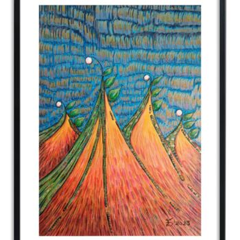 Tekening getiteld "Four Seasons. Sprin…" door Ewa Dura, Origineel Kunstwerk, Marker