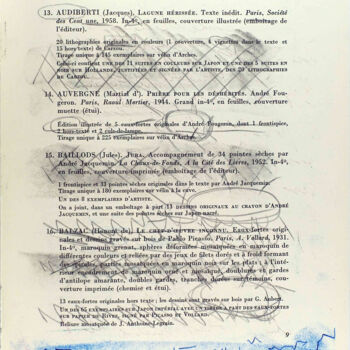 图画 标题为“Bibliothèque d'un a…” 由Xavier Debeerst, 原创艺术品, 蒙纳