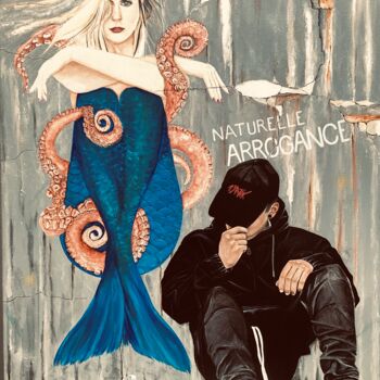 Peinture intitulée "Naturelle arrogance" par Mate13, Œuvre d'art originale, Acrylique Monté sur Châssis en bois
