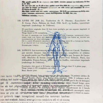 Gravures & estampes intitulée "Bibliothèque d'un a…" par Xavier Debeerst, Œuvre d'art originale, Monotype