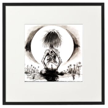 제목이 "Hiroshima"인 그림 Scalp로, 원작, 숯