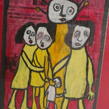 Painting titled "Vive le roi" by Adam Nidzgorski, Original Artwork, Gouache