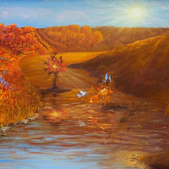 Painting titled "Divine créature - D…" by Émilie Pauly, Original Artwork, Gouache