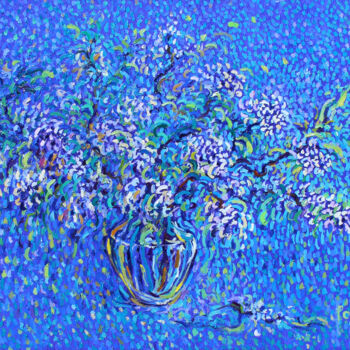 Malarstwo zatytułowany „la primavera la pera” autorstwa Polina Ogiy, Oryginalna praca, Olej