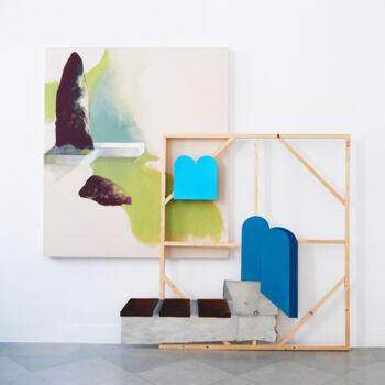 Sculpture intitulée "Pierre, feuille, ci…" par Eva Khatchadourian, Œuvre d'art originale, Acrylique Monté sur Châssis en bois