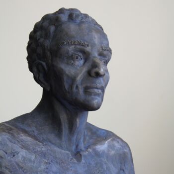 Sculpture titled "Le Prophète" by Isabelle Haas, Original Artwork, Terra cotta