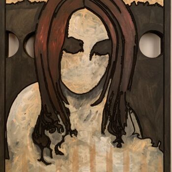 Pittura intitolato "Love is Blindness" da Allen Halsey Halsey, Opera d'arte originale, Acrilico