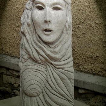 Sculpture intitulée "TAILLE BETON CELLUL…" par Catherine Lesueur (C.Lesueur), Œuvre d'art originale, Autre