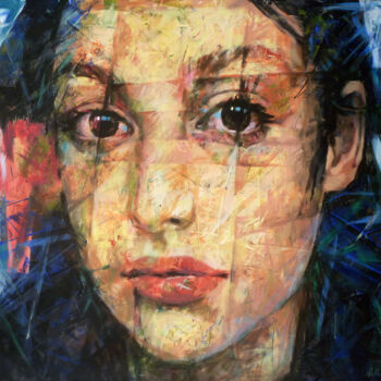 Ζωγραφική με τίτλο "PORTRAIT V" από Aleksandr Ilichev, Αυθεντικά έργα τέχνης, Ακρυλικό