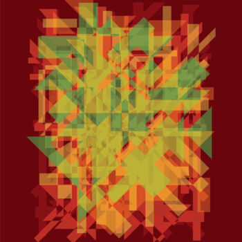 Arte digitale intitolato "Mind Mosaic" da Jaxon Langley, Opera d'arte originale, Pittura digitale