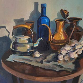 绘画 标题为“Still life Study” 由Joan Mato, 原创艺术品, 油