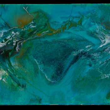 Peinture intitulée "Prise de vue satell…" par Luc Martin (lucart), Œuvre d'art originale, Bombe aérosol Monté sur Châssis en…