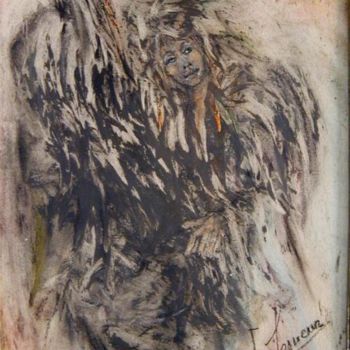 Peinture intitulée "L'oiseau" par Catherine Lesueur (C.Lesueur), Œuvre d'art originale