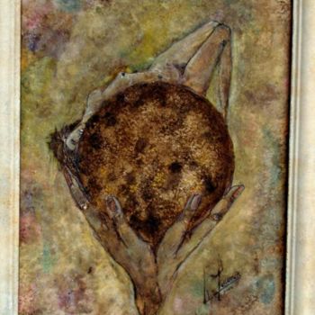 Peinture intitulée "eclipce" par Catherine Lesueur (C.Lesueur), Œuvre d'art originale, Huile