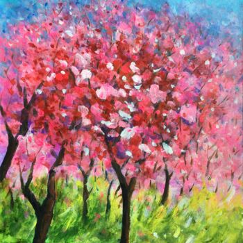 Peinture intitulée "The Hope of Spring" par Jesline Er, Œuvre d'art originale, Acrylique