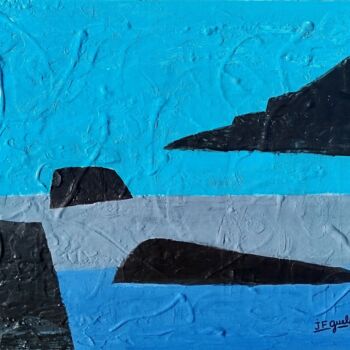 Painting titled "Composition 27-23 l…" by Jean François Guelfi, Original Artwork, Acrylic