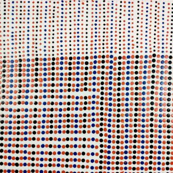 Peinture intitulée "DOTS DOTS AND DOTS-6" par Anandswaroop Manchiraju, Œuvre d'art originale, Acrylique