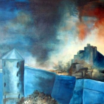 「chateau」というタイトルの絵画 Noëlle Daubyによって, オリジナルのアートワーク
