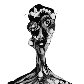 「mechanic」というタイトルの描画 Camille Joannyによって, オリジナルのアートワーク, マーカー