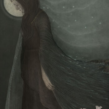 Prenten & gravures getiteld "The moon reflected…" door Afsoon Shahriari, Origineel Kunstwerk, Film Print