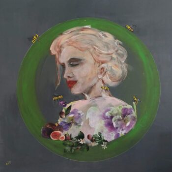 Painting titled "Les essentielles" by Ruby, Original Artwork, Acrylic