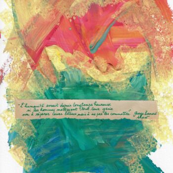 Peinture intitulée "Furieuse sottise" par Sarah Leseigneur, Œuvre d'art originale, Gouache