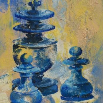 Peinture intitulée "Tous pour Un!" par Anne-Frédérique Ferret, Œuvre d'art originale, Huile