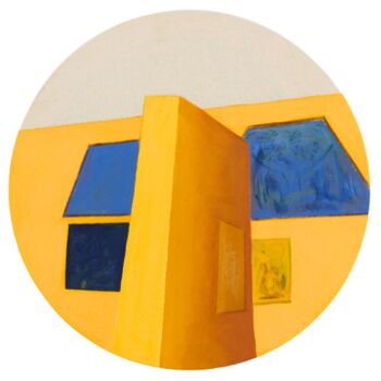 Painting titled "Petit Palais" by Eva Khatchadourian, Original Artwork, Acrylic Mounted on Wood Stretcher frame