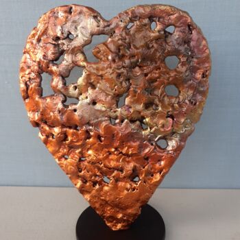 Sculpture titled "Aveuglément" by Patrick Neel, Original Artwork, Metals